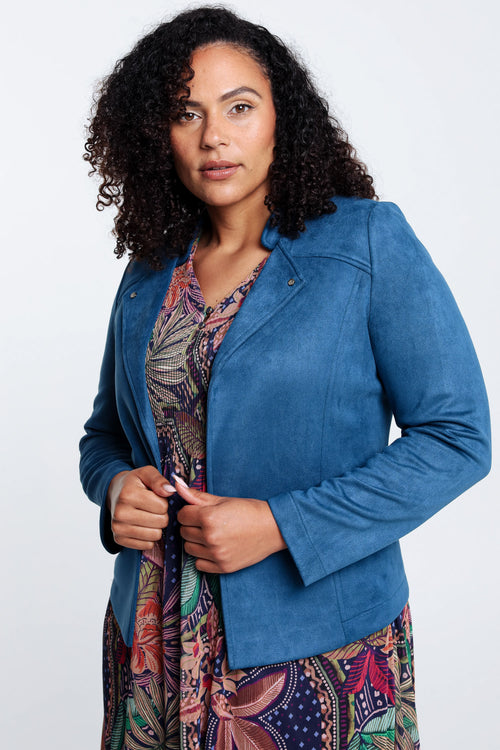 Veste effet suédine-Paprika-4