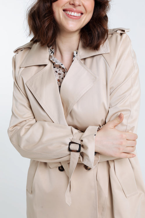 Trench à double boutonnage-Paprika-4