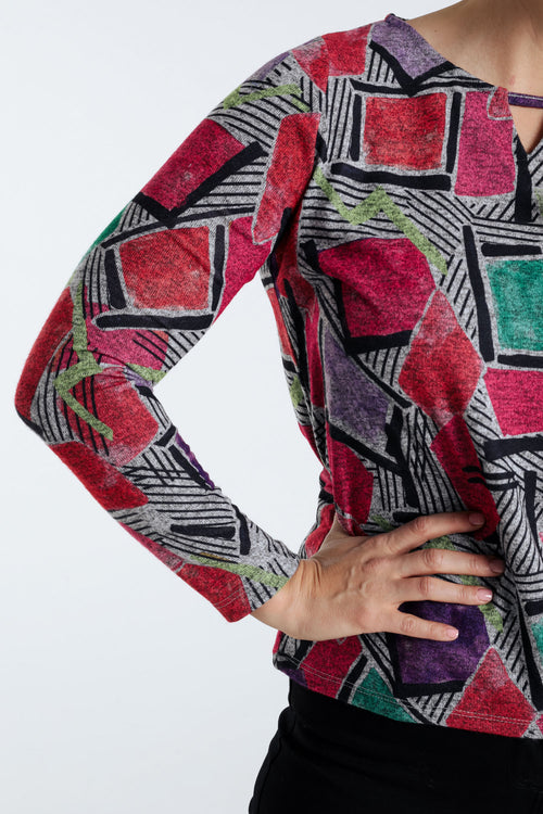 T-shirt met grafische print-Paprika-6