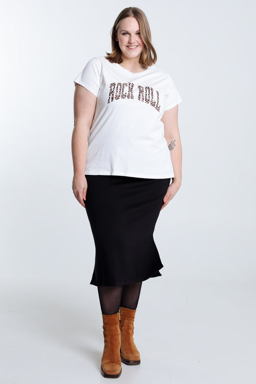 T-shirt van katoen Rock Roll-Paprika-8