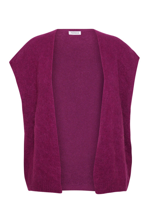 Gilet sans manches uni-Paprika-3