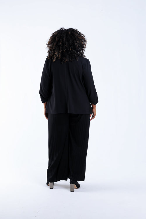 Losse effen blazer-Paprika-2