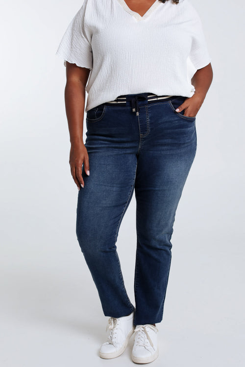 Jegging Lolly L32 slim en denim-Paprika-1