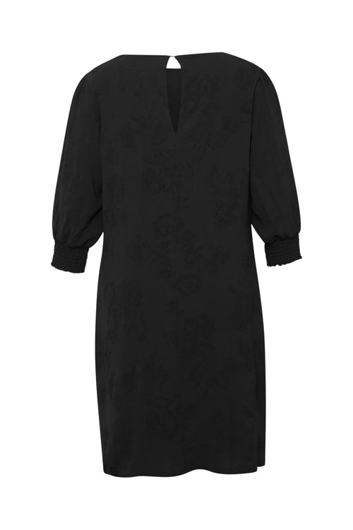 Robe courte unie avec broderies-Paprika-2