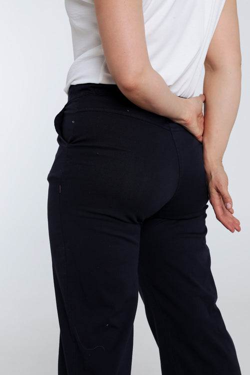 Pantalon chino jambe large uni-Paprika-6