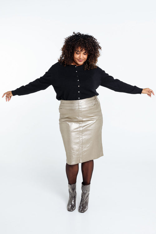 Korte effen rok-Paprika-8