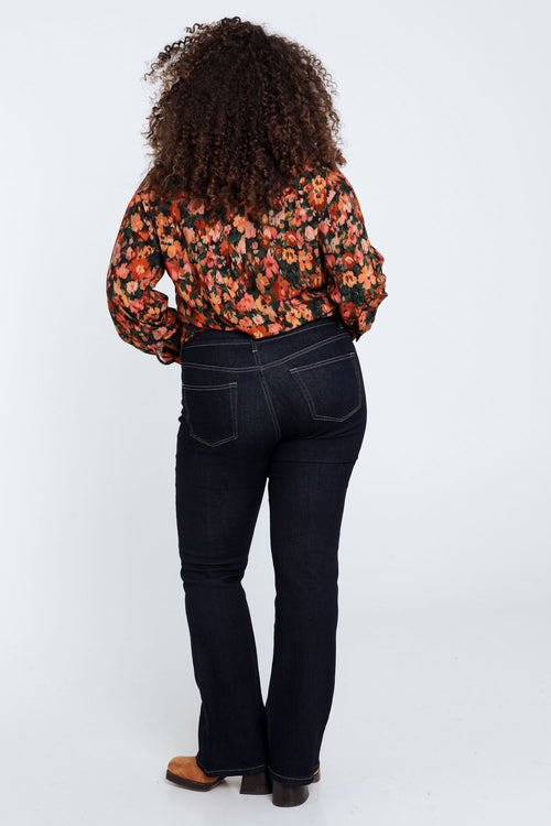 Jeans bootleg Lara L34-Paprika-2