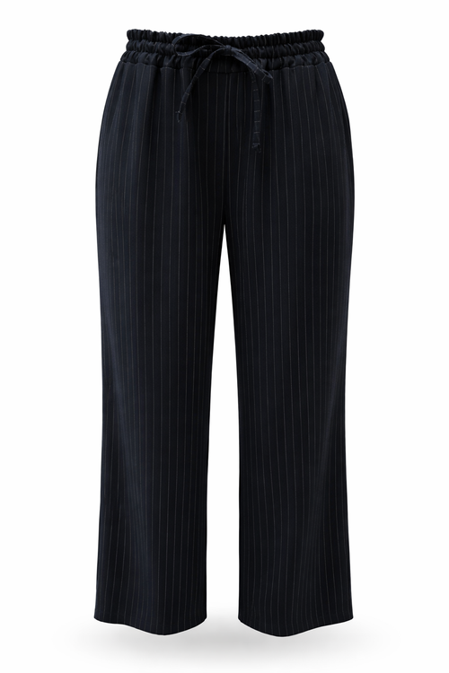 Pantalon large rayé-Paprika-10