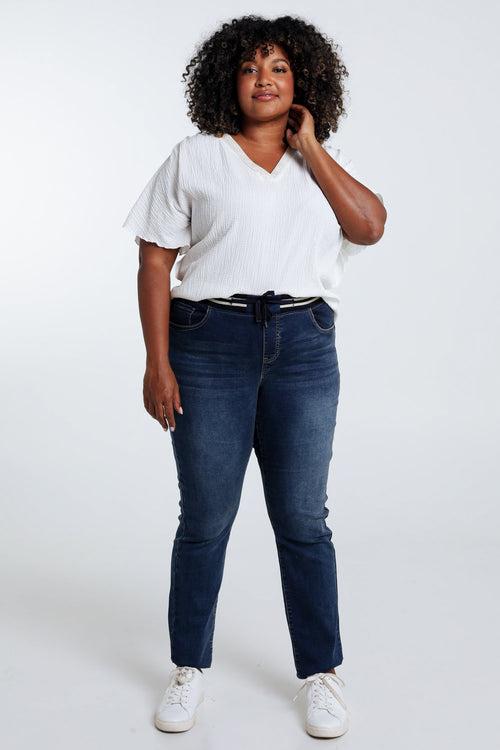 Jegging Lolly L32 slim en denim-Paprika-7