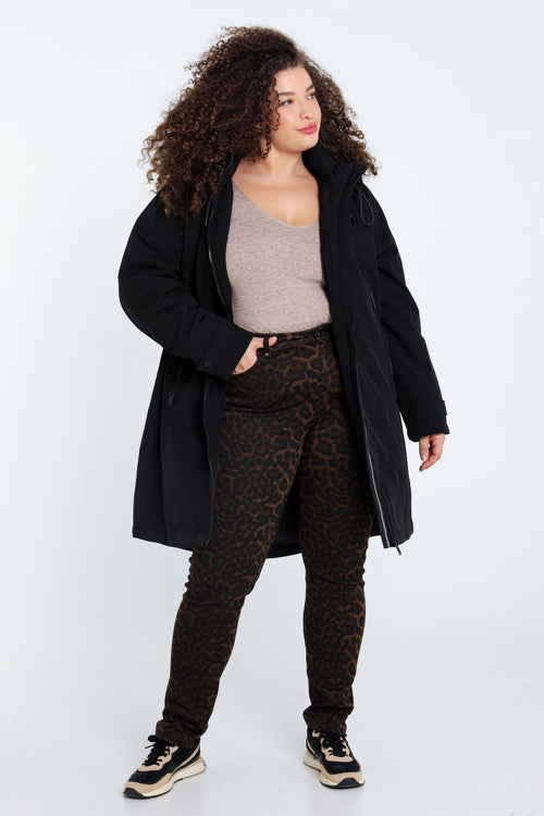 Parka à capuche amovible-Paprika-8