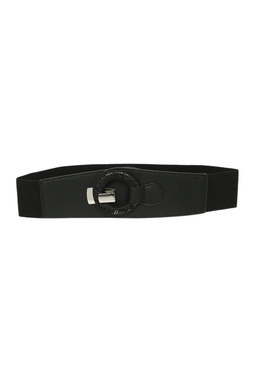 Gevlochten elastische riem met ronde gesp-Paprika-2