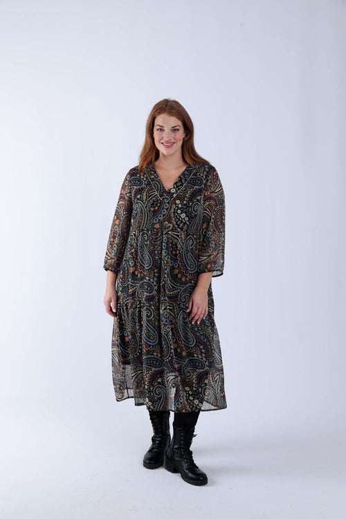 Jurk met paisleyprint-Paprika-8