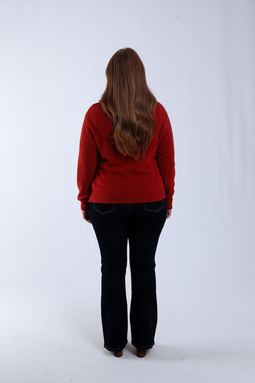 Cardigan uni-Paprika-2