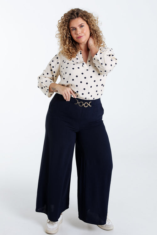 Pantacourt jupe culotte uni-Paprika-7