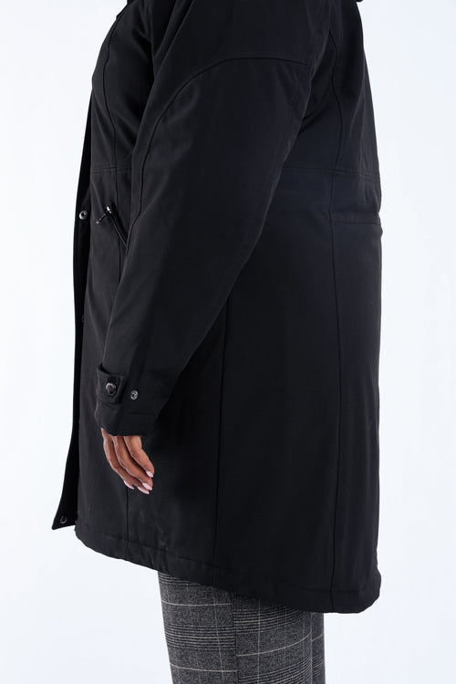 Parka unie avec capuche-Paprika-6