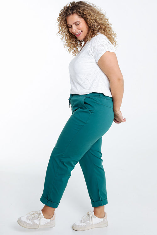 Pantalon chino en coton uni-Paprika-8