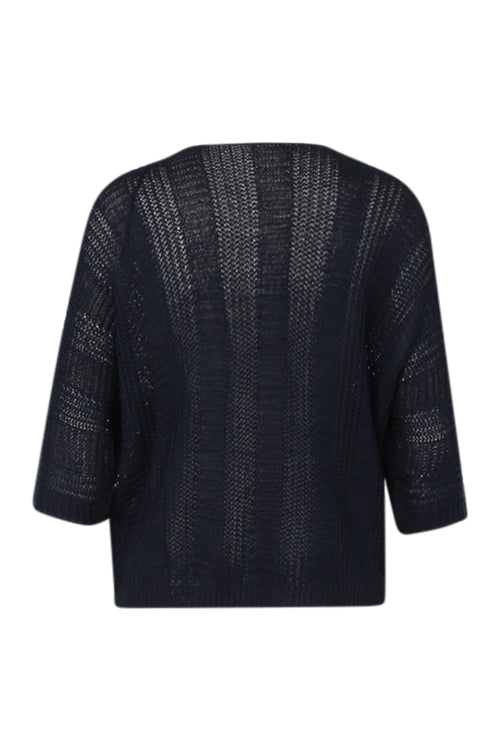 Gilet ajouré uni-Paprika-11