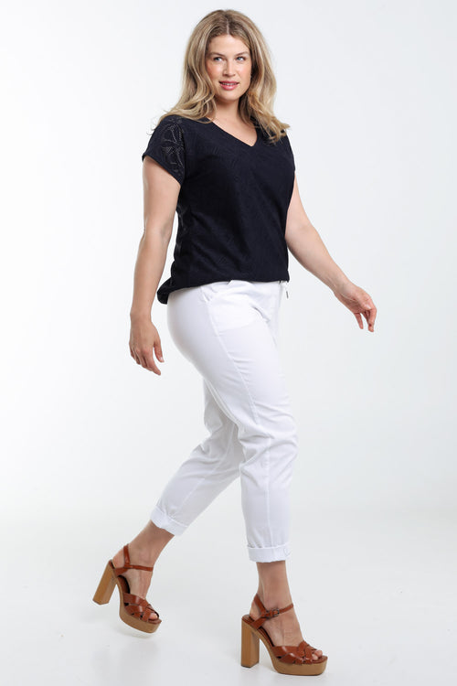Pantalon chino en coton uni-Paprika-8