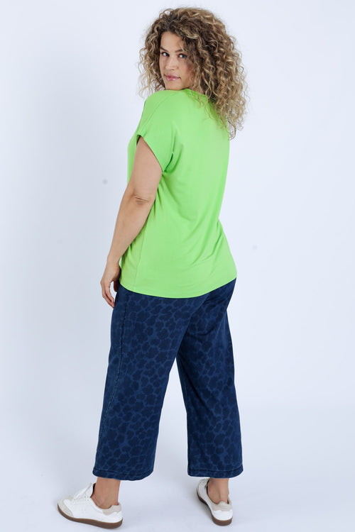 T-shirt uni en viscose-Paprika-2