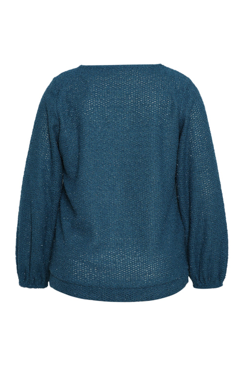 Pull en maille chaude unie-Paprika-2