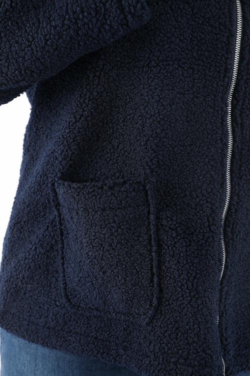 Manteau teddy uni-Paprika-4