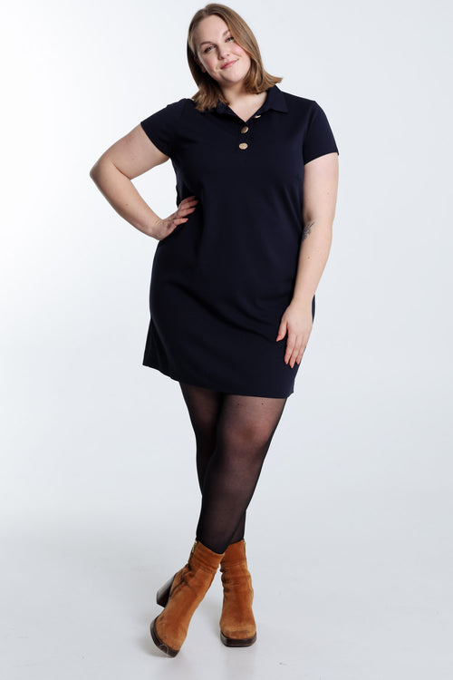 Robe polo unie-Paprika-7