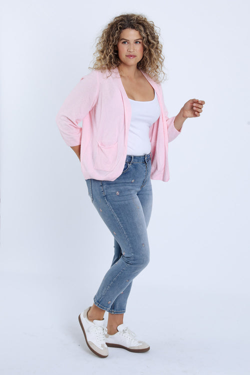 Cardigan met uni zakken-Paprika-8