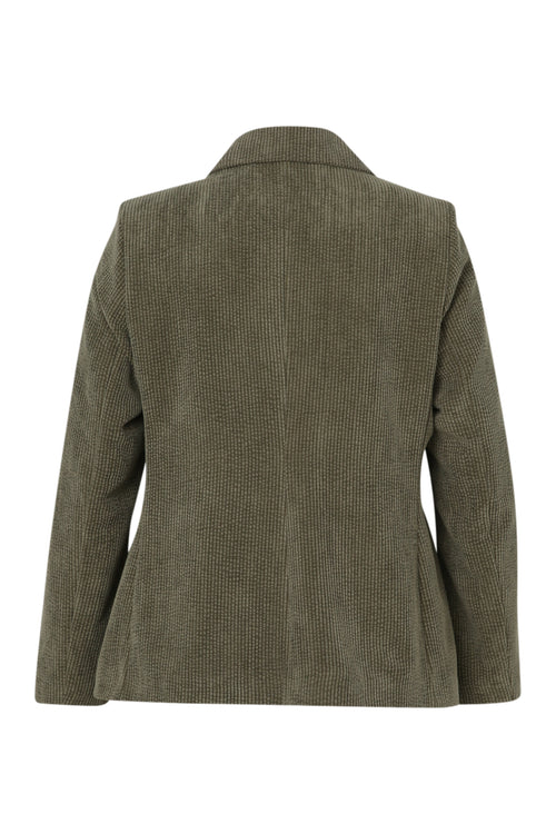 Blazer en velours doublé imprimé peau de bête-Paprika-11