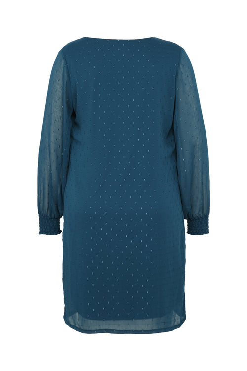 Robe en voile avec plumetis-Paprika-10