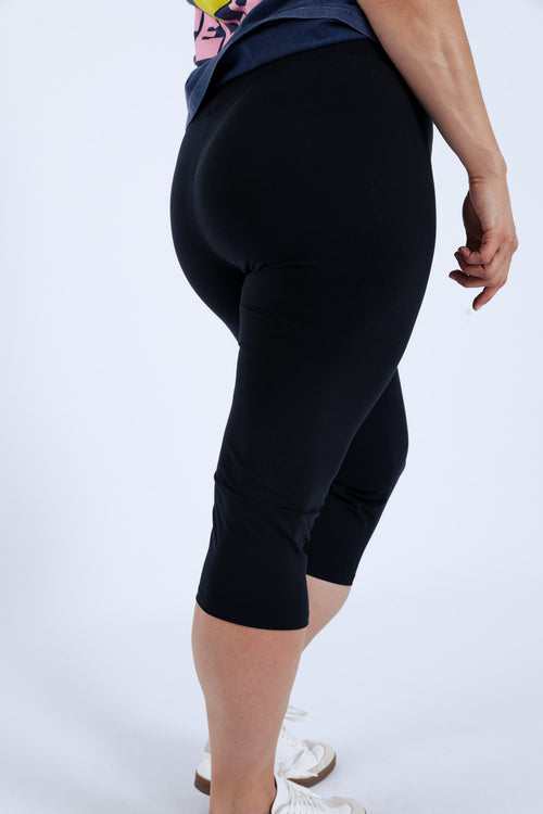 Corsaire legging en coton uni-Paprika-4
