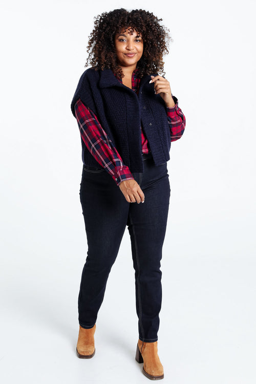 Gilet sans manches uni-Paprika-8