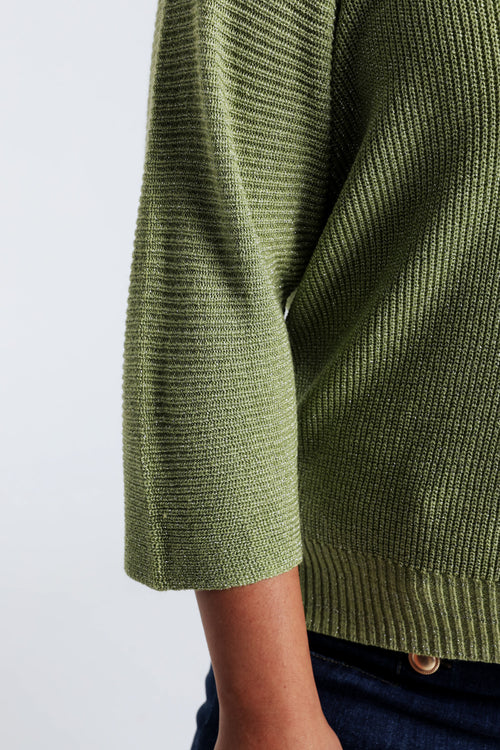 Pull  uni avec lurex-Paprika-5