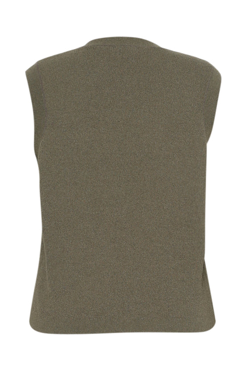 Effen mouwloos gilet-Paprika-11
