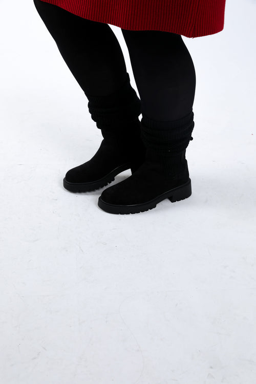 2-in-1 gebreide laarzen-Paprika-6