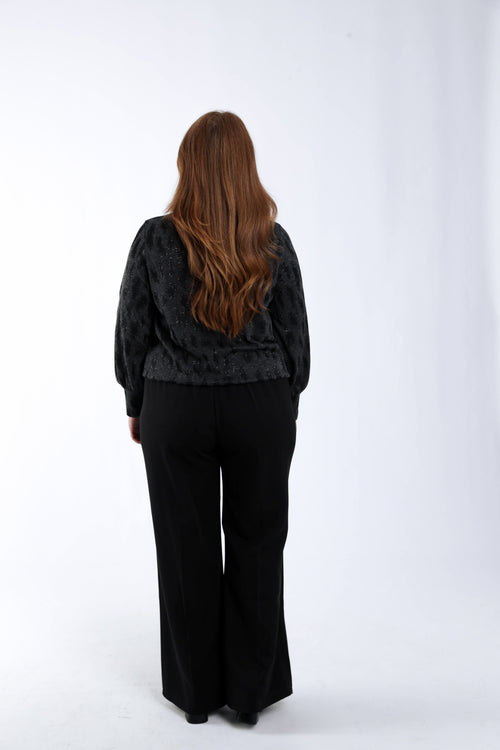 T-shirt met dierenprint en lurex-Paprika-2