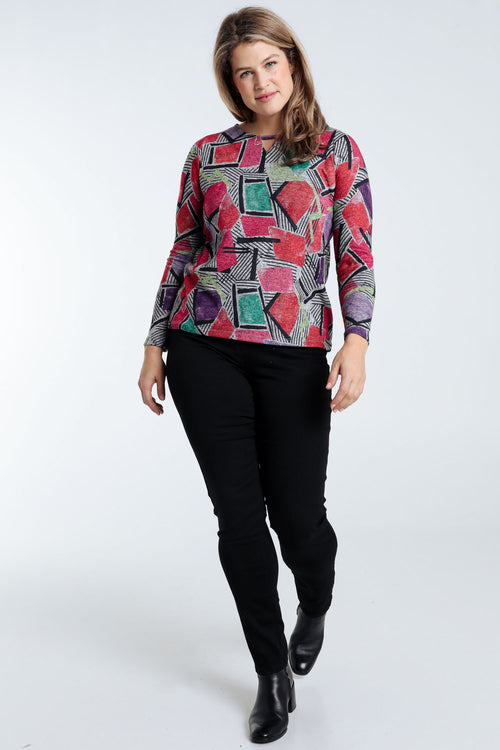 T-shirt met grafische print-Paprika-8