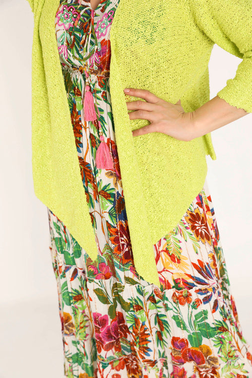 EXCLU SHEEGO - Gilet asymétrique uni-Paprika-4