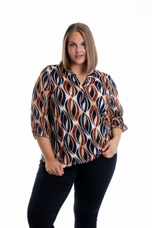 T-shirt met grafische print-Paprika-1