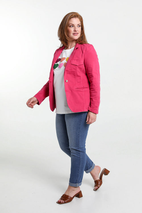 Blazer en coton-Paprika-8