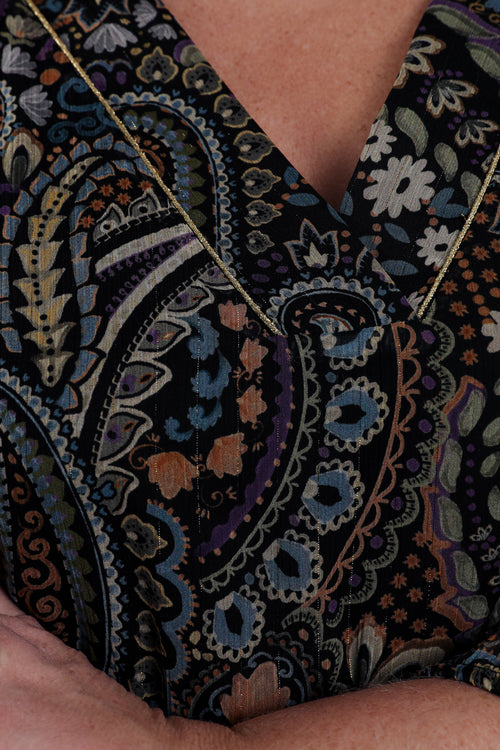 Jurk met paisleyprint-Paprika-6