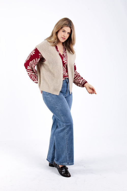 Gilet sans manches uni-Paprika-5