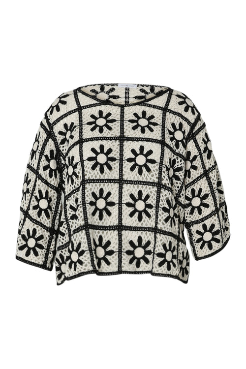 Pull macramé bicolore-Paprika-10
