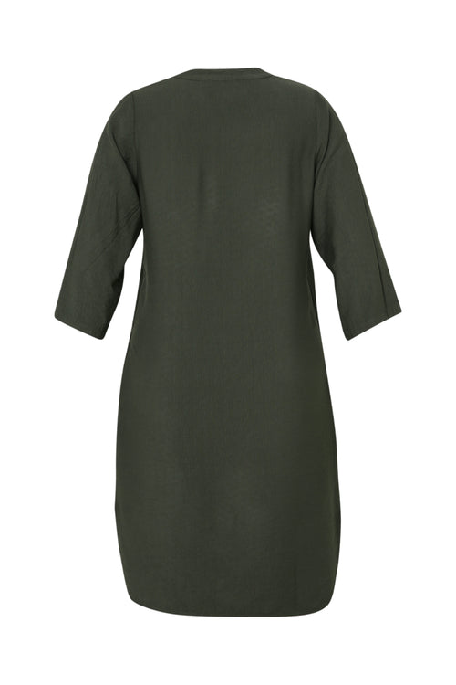 Robe tunique unie-Paprika-11