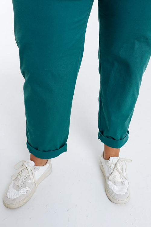 Pantalon chino en coton uni-Paprika-5
