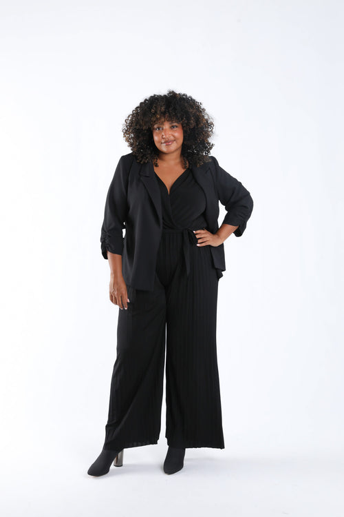 Blazer ample uni-Paprika-6