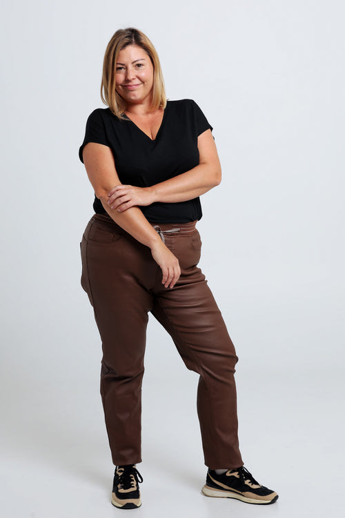 Jegging slim Lolly en coton-Paprika-8