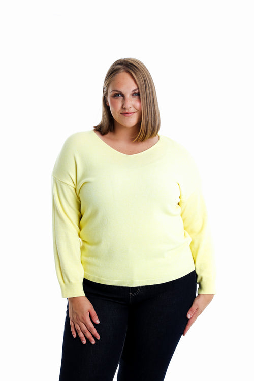Effen viscose trui-Paprika-1