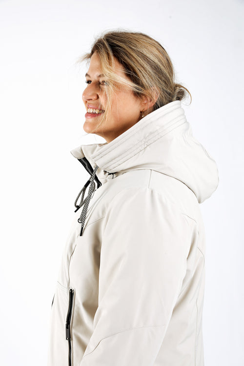 Parka unie avec capuche-Paprika-7