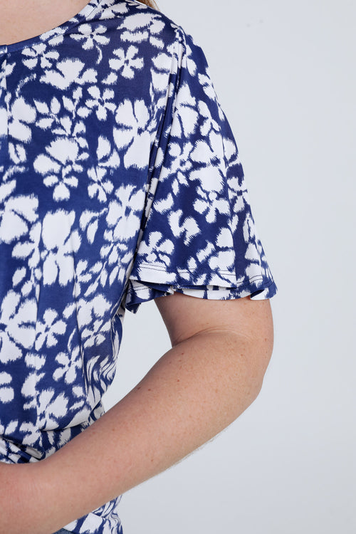 T-shirt imprimé floral-Paprika-6