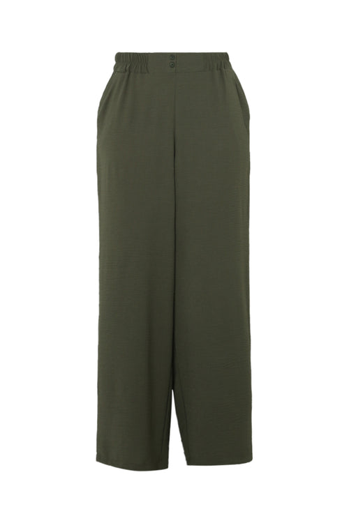 Soepele effen broek-Paprika-10